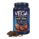 Vega Sport Pudră de proteine Vegan + Recuperare - 30g Proteină pe bază de plante per Serving, Ciocolată, 19 Serviri, 5g BCAAs, Probiotice, NSF Certified, Pentru Shakes & Smoothies, 1.8lbs (Packing May Vary)