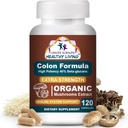Cancer Sciences Wellness Supplement, USDA Certified Organic Ciuperci Extract, Extra Putere 1500 mg, High Potence 40% Beta-Glucans, Immune, Gut & Digestive, Colon Cleanse & Detox, 120 Capsuri