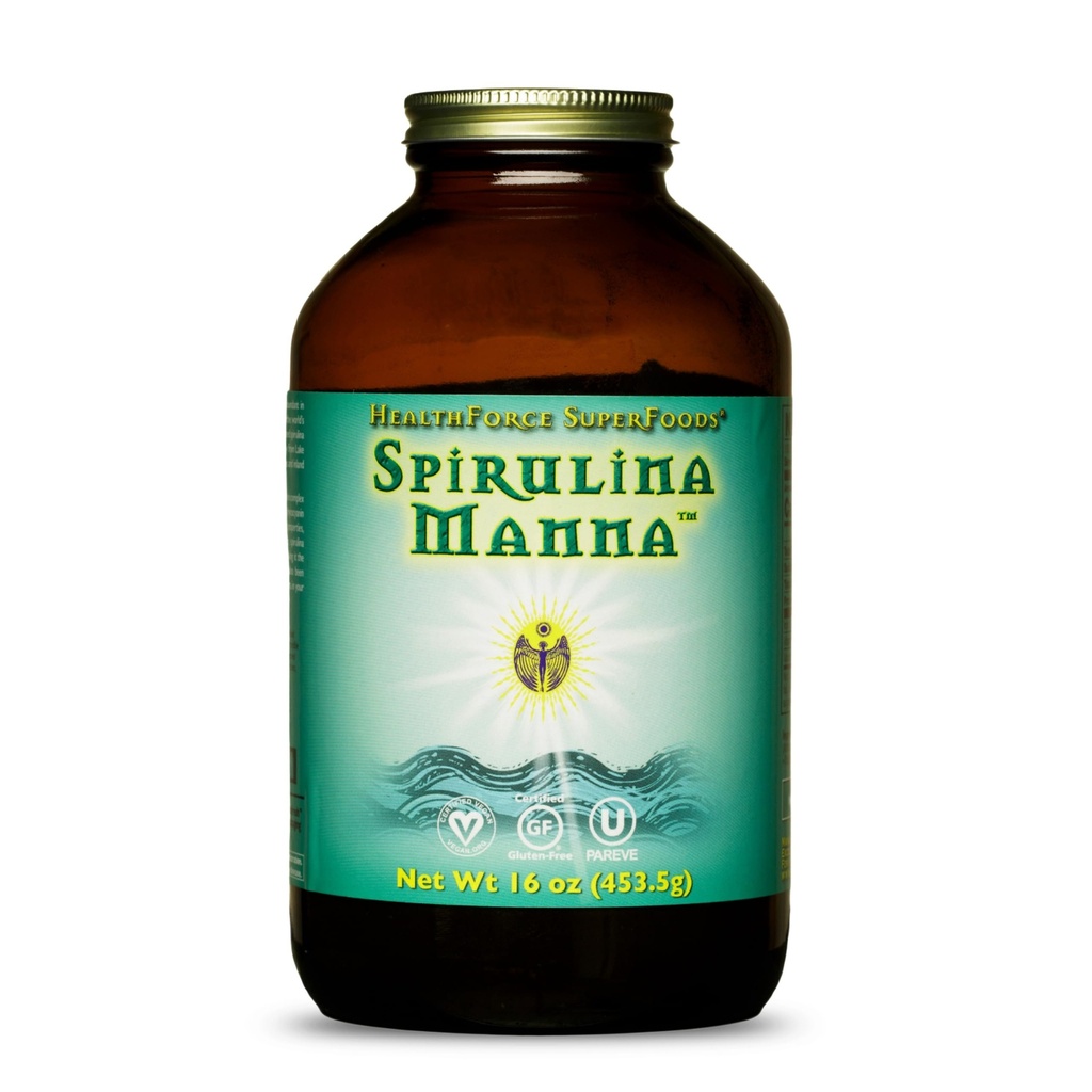 HealthForce Super Foods Spirulina Manna - pulbere - 16 Oz