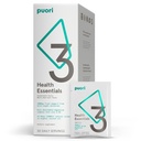 Puori P3 Health Essentials - Multivitamine pentru bărbaţi şi femei - 30 Servings - Omega 3, Vitamina D, Magneziu, Zinc - Multi-Nutrient pentru creiere şi energie