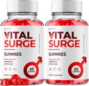 (2 ambalaj) Gummie Vital Surge, Vital Surge Puterea maxima 1000MG Advanced Supplement Gummies, VitalSurge Mens Detox Supliment, Vitasurge Gomitas Chews cu ingrediente naturale (120 Gummies)