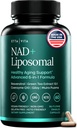Liposomal NAD+ Supplement - Resveratrol, Urolithin A, CoQ10 & Giloy (Made in USA) NAD Supplement for Natural Energy, Brain Fog, Digestion, Detox, Gut Health, Microbiome, NR NMN Replacement