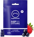 SugarBearPro Sleep Gummy 14 zile de aprovizionare, Extra Putere Melatonin 6mg, pentru bărbați și femei, Vitamina Vegan B6, L-Theanină, 5 HTP, Valerian, Ajutor de somn pentru adulți și adolescenți, Kosher certificate