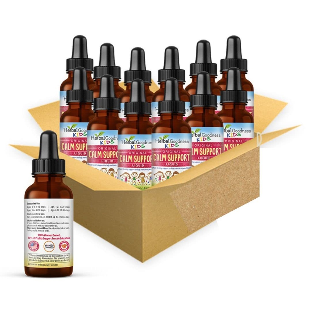 Herbal Papaya Copii Suport Liquid Extract 1 oz cu magneziu Glycinat, Citrat de magneziu, Copii Multivitamine - Magneziu pentru copii - 1 oz Sticla, 12 Unitati