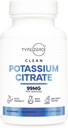 Tip Zero Citrat de potasiu (99mg, 120 capsule) - Gluten gratuit, non-GMO