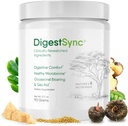 DigestSync Digestion Supplement for Gut Health - Natural Powder for Digestive Support, Blooting Relief for Women & Men, 100% Natural Green Powder - 1 lună de aprovizionare