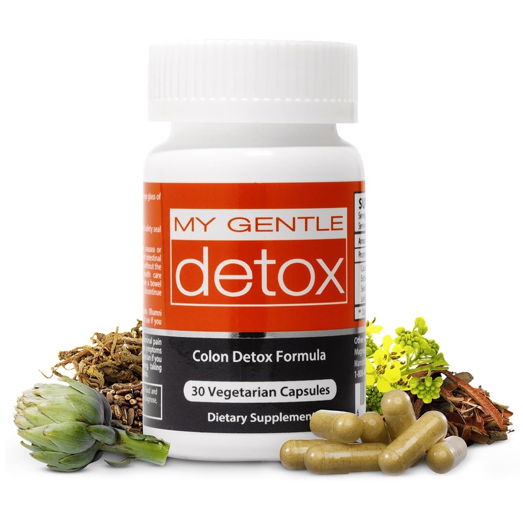 Herbal Nitro My Gentle Detoxifiere - Gentle Constipaţie Relief pentru femei şi bărbaţi - Ia pe timp de noapte, Poop Următoarea zi - 100% Natural Colon Detoxifiere Supliment pentru mai puţin balonare, gaz, Discomfort (30 Ct)