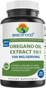 Brieofood Ulei Oregano 10:1 Extract 500 mg per Serving - Contine natural ocurand Carvacrol - Functie imunitara sanatoasa - 180 Softgels