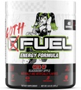 G G GG GF Energetic Drink Powder, Pre Workout Caffeine Powder, Energetic Powder Drink Mix for Gaming, Sugar Free Focus Amino, Vitamina + Antioxidanti, 9,9oz (Blackberry Apple, 40 Servings)