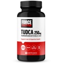 Force Factor TUDCA Supliment de suport hepatic, Sare puternica Bile pentru sanatatea vezicii biliare si sanatatea ficatului, Acid tauroursodeoxicolic, Doza clinica, Vegan prietenos, Non-GMO, 60 Capsule vegetale