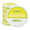 Nootro Cafeina Nootropic Poches (Lemon Lime) - Poches de energie cu 50mg Cafeina, 50mg Alpha GPC, 50mg L-Theanină cu nici un zahăr și nici calorii - 20 Poches Per Can - 5 Pack