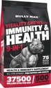 Bully Max Dog Chews & Multivitamine Tratamente pentru catelusi si caini adulti - 75 Chews moale, Suplimente de caine si vitamine pentru toate rasele - Piele, Haina, Creier, Inima, Digestive Health, Imunitate, Suport comun