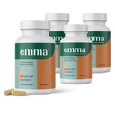 Emma Gut Health - 4 Pack - gaz și baleiaj relief, constipație, Leaky Gut Repair - Gut Cleanse & Restore Digestion - Regulează mișcarea Bowel. Probiotice şi alternative laxative, 240 capsule