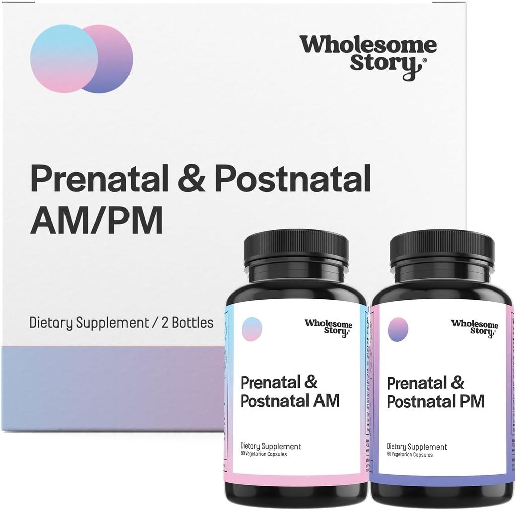Vitamine premium biodisponibile prenatale și postnatale pentru femei cu DHA, Folate & Fier 