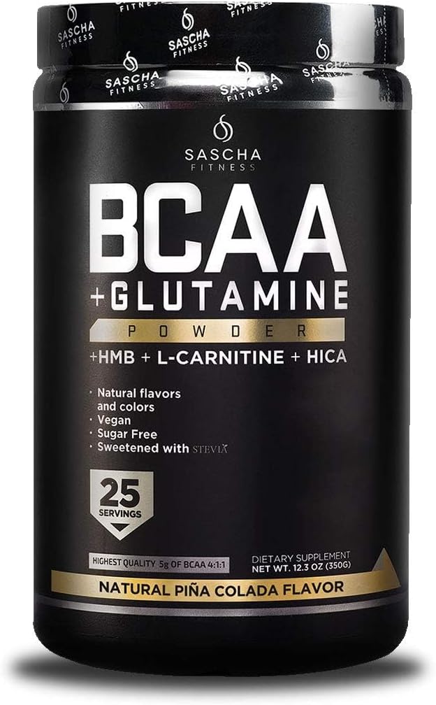 SASCHA FITNESS BCAA 4:1:1 + Glutamina, HMB, L-Carnitina, HICA 