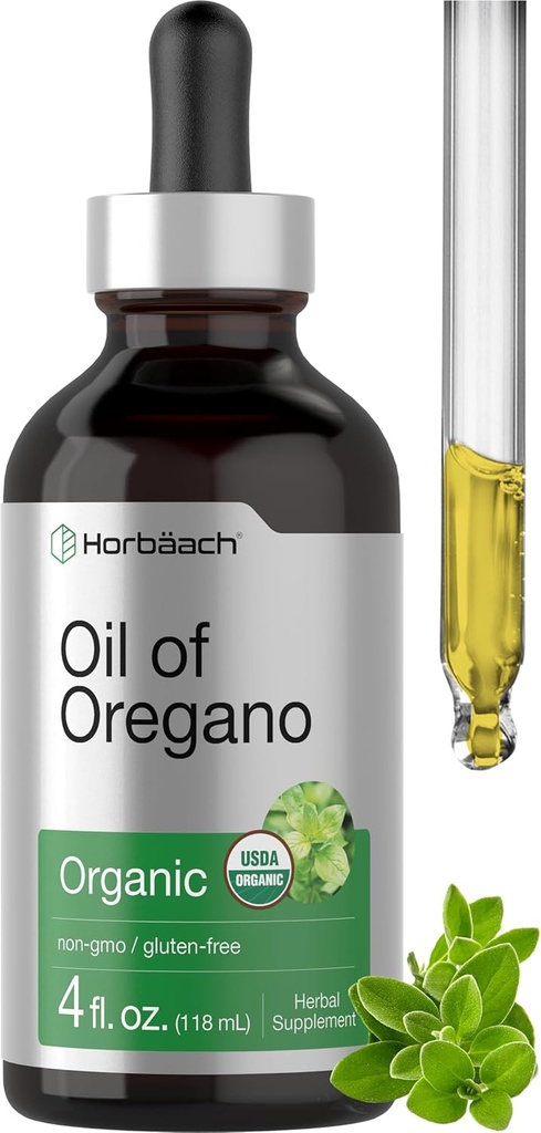 Horbäach ulei organic de picaturi Oregano 4 fl oz lichid 