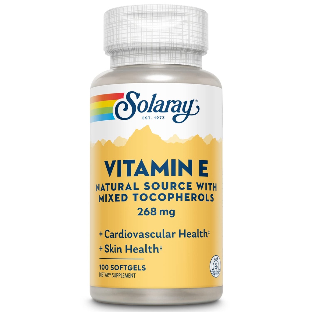 SOLARAY Vitamina E d- Alpha Tocopherol 268 mg (400 UI)