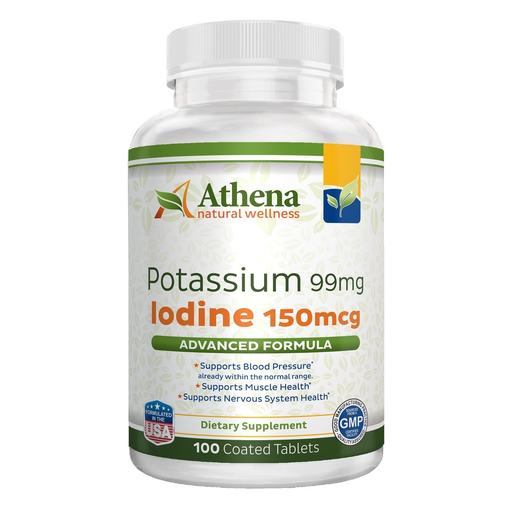 Potasiu 99mg cu Iod 150mcg Supliment