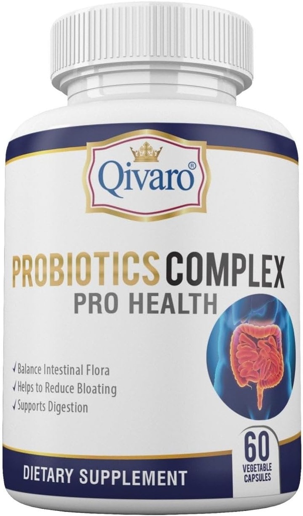 Probiotic Complex Pro Health - Digestive Balance and Immune Supplement - Natural and Organic Supplement - Daily Probiotic Support - Vegan and Non-GMO - Made in USA