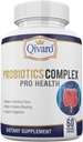 Probiotic Complex Pro Health - Digestive Balance and Immune Supplement - Natural and Organic Supplement - Daily Probiotic Support - Vegan and Non-GMO - Made in USA