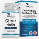 Unghii clare - concentraţie suplimentară - Inhibitori ai Fungusului Probiotic - 50 miliarde CFU