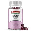 L Glutamina 1000 mg Gummies - Muscle Relief & Immune Supplement, Amino Acid cu Magneziu Glicinat, Vegan & Non-GMO, Gluten Free (60 Count)