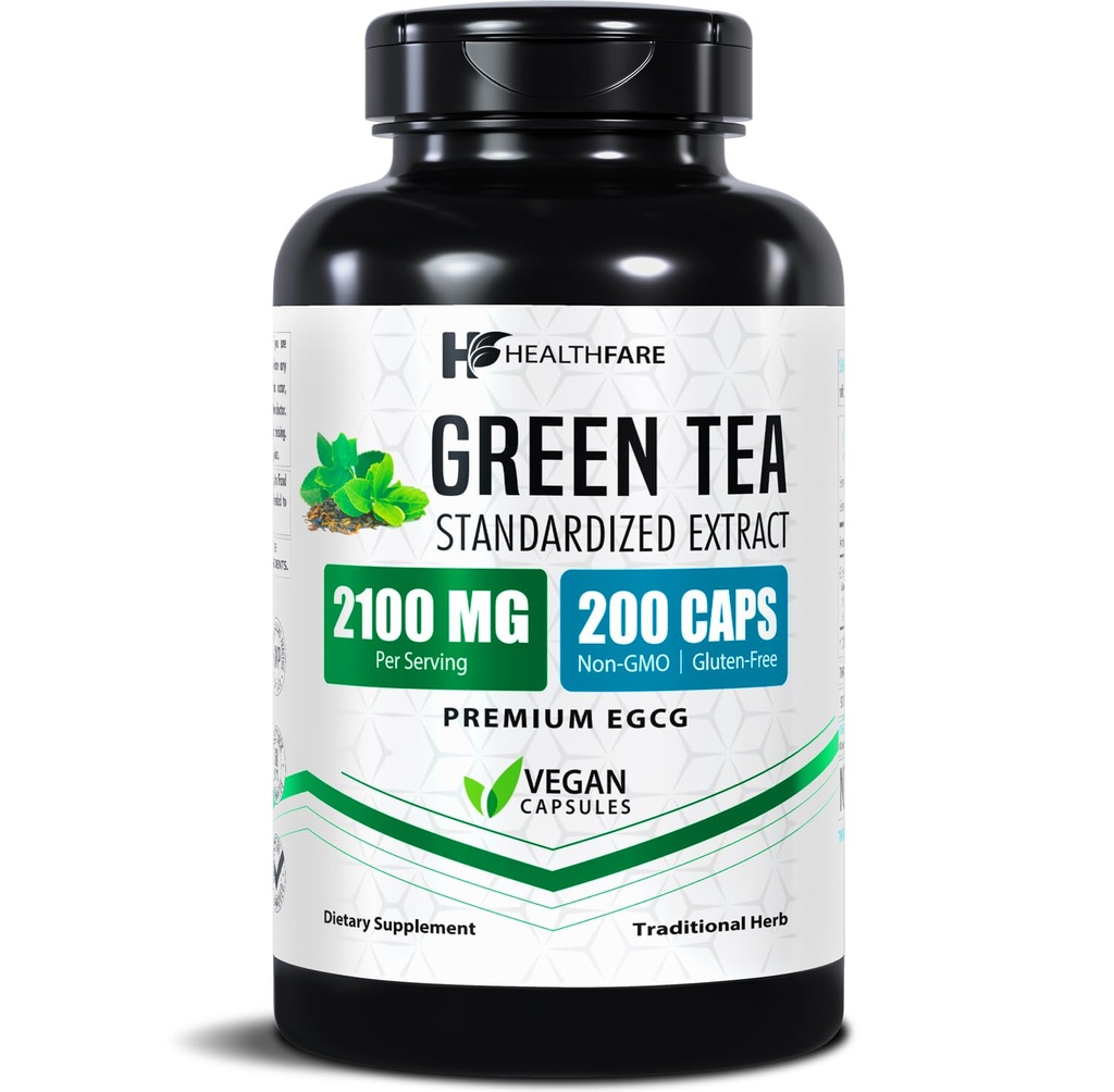 Healthfare Pastile de extract de ceai verde 2100mg 