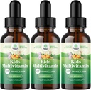Natura Craft Multivitamine lichide pentru copii Suport imunitate - Yummy Toddler Multivitamine Supliment cu un C D3 E B6 și D3 Vitamine lichide pentru copii de toate vârstele - Absorbție ridicată (3 ambalaj)