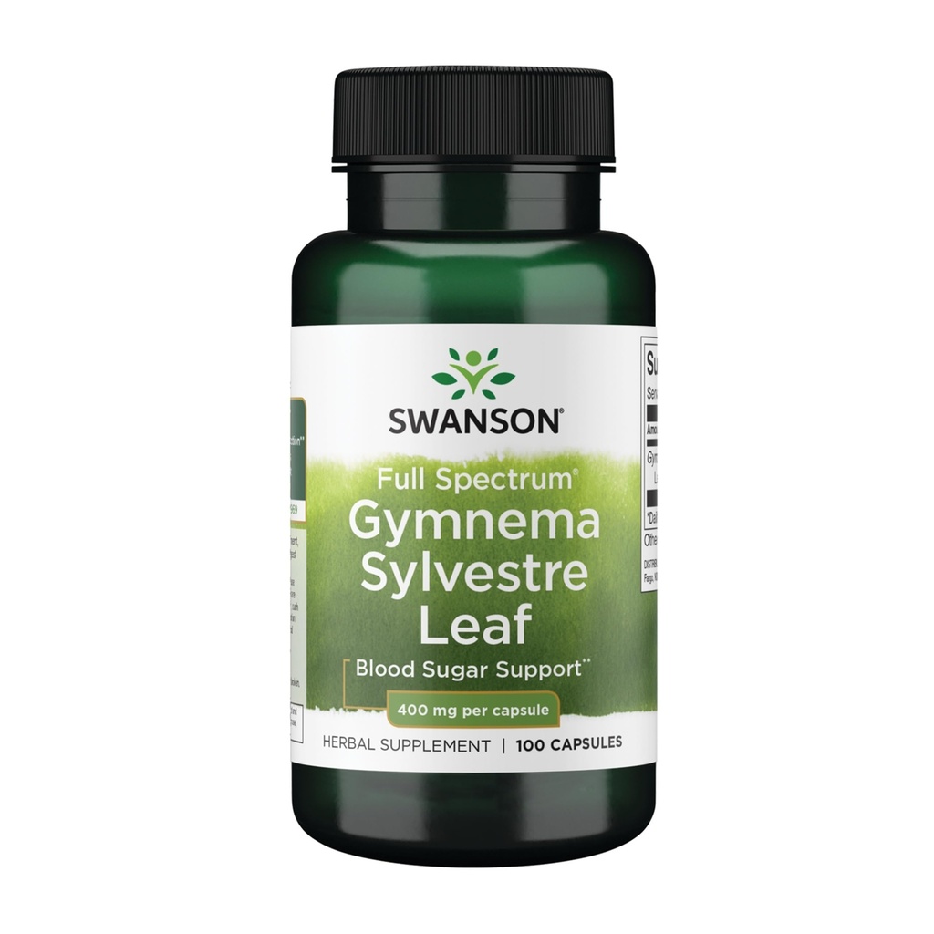 Swanson Full Spectrum Gymnema Sylvestre Leaf - Ayurvedic Herb - (100 capsule)