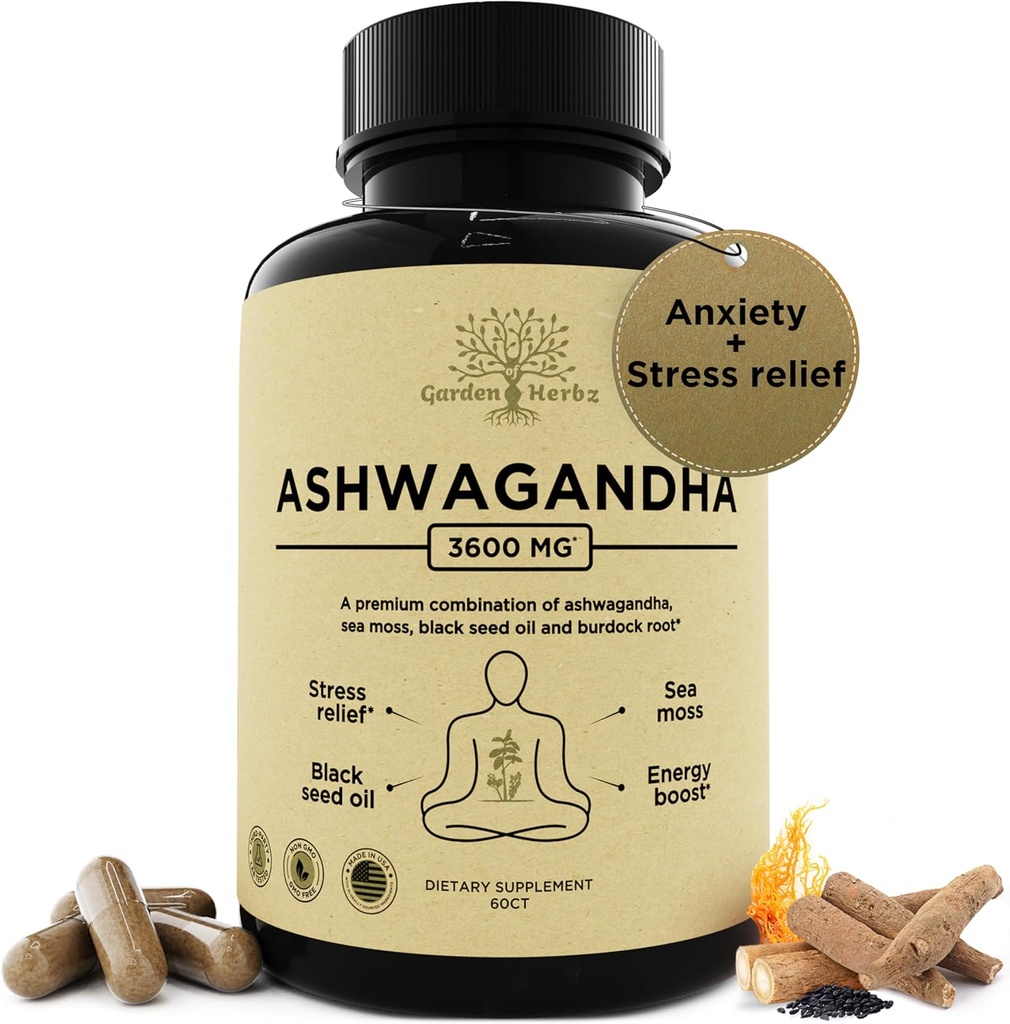 Organic Ashwagandha Root & Irish Sea Moss 