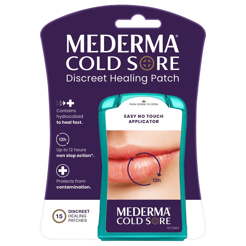 Febră Mederma Blister Discreet Vindecare Patch - un patch care protejează și ascunde dureri reci - 15 Conte