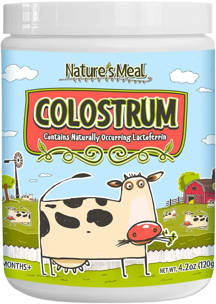 Suport imun pentru copii - praf de colostru, super-alimentare naturală cu lactoferrin, IgG și PRPS 4.2 oz. Vârsta 6 luni.