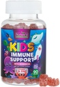 Copii Suport Imun Supliment Gummies - Daily Childrens Vitamine C, Zinc & Echinacea - Gummy pentru copii Suport Imunitate, Vârsta 4 și în sus, Aroma naturală Berry, Non-GMO, Gluten-Free & Vegan - 90 Gume