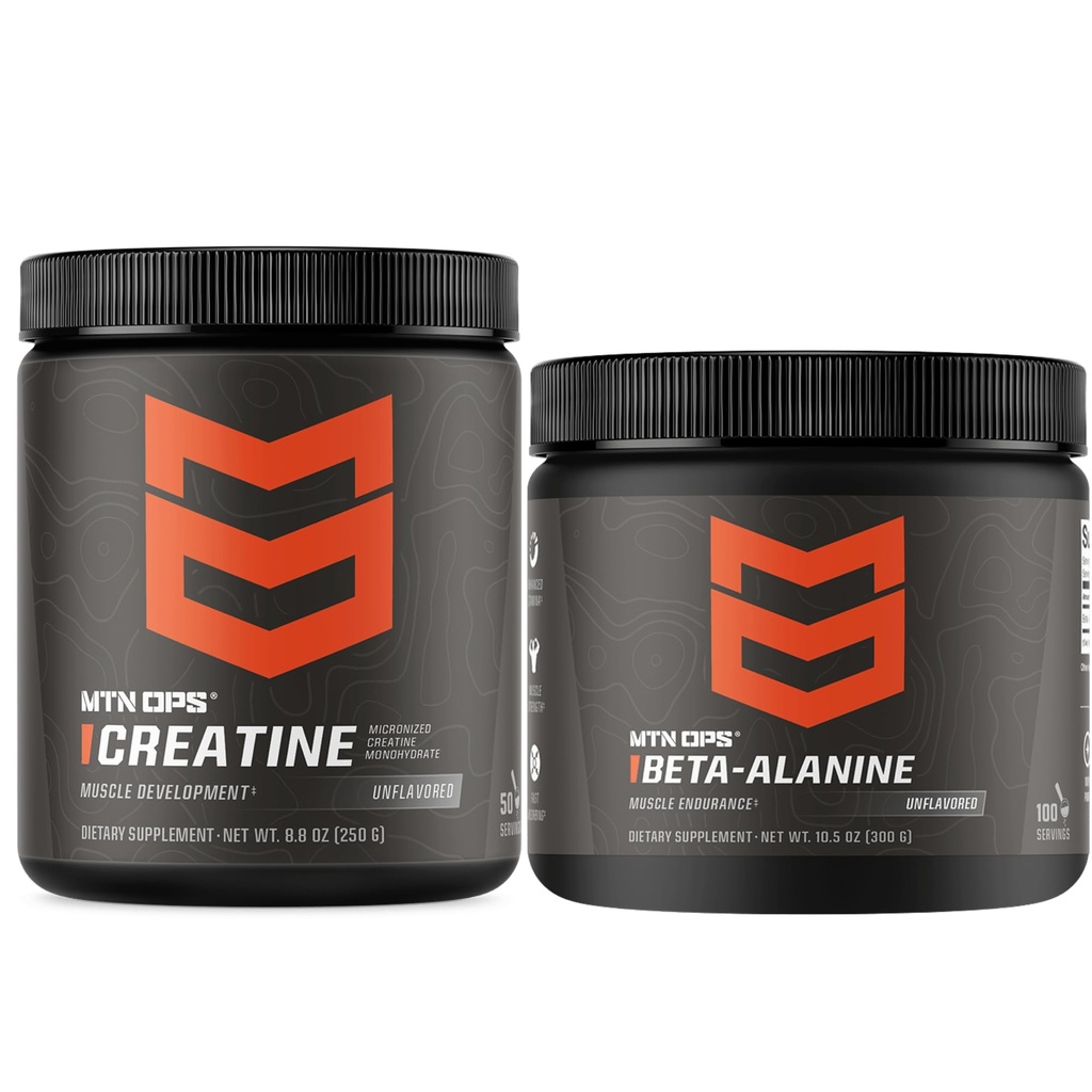 MTN OPS Creatină Monohidrat și Beta Alanine Performance Stack 