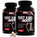 Force Factor Test X180 Boost, 2-Pachet, Testosteron Booster și Suplimentul energetic pentru bărbați, Boost Energy, Creșterea rezistență, și de a spori vitalitatea, cu acid D-Aspartic și fenugreek, 240 comprimate