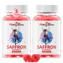 Gume de șofran pentru adulți Copii - Extrasul de șofran organic Supliment pentru bărbați Femei Zahăr gratuit pentru meniu Echilibru suport mai bine somn Metabolism cu vitamine non OMG Aroma de capsuni 60 zile de aprovizionare