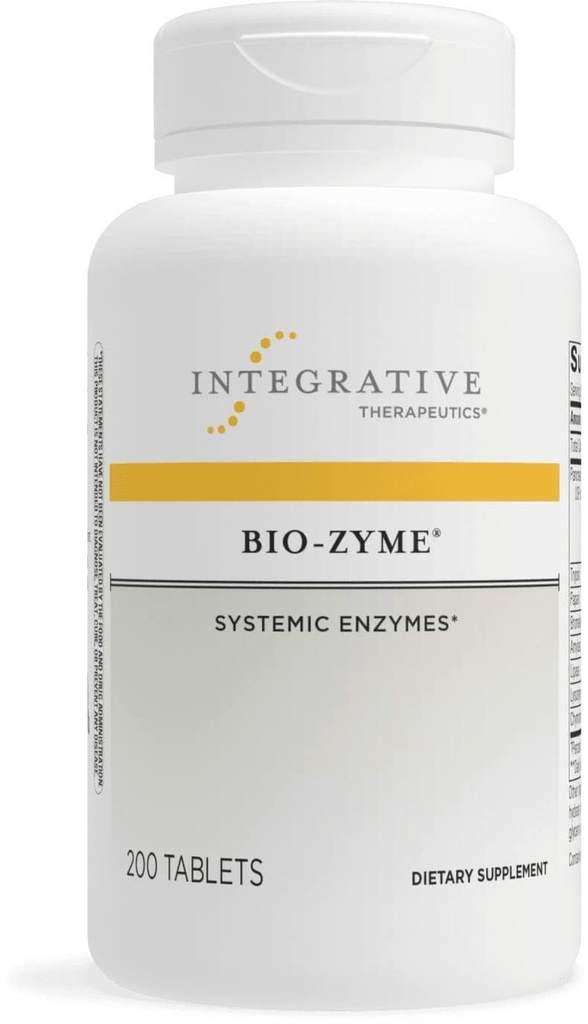 Integrative Therapeutics Bio-Zime - Pancreatic Enzyme Complex for Digestive Support* - Supports Healthy Digestion* - Undiluted Pancreatic Extract - 200 Tablets (100 Servings)