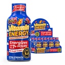 Vitamina Energie B12 11,000% Extra Putere Energie Shot Açaí rodie 12 Pack, 260mg Natural Cafeina, B12 & B6, Nootrop Focus, Vitality, Zero Zahăr, Gluten-Free, Vegan, Kosher, 1.93 fl oz
