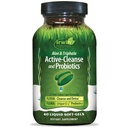 Irwin Naturals Aloe & Triphala Active Cleanse + Probiotice - 60 Softgels lichide - Suport Digestiv Natural - Detoxifiere blândă, eficientă + Eliminare 2 Parte Colon Care - Nourish + Balanță