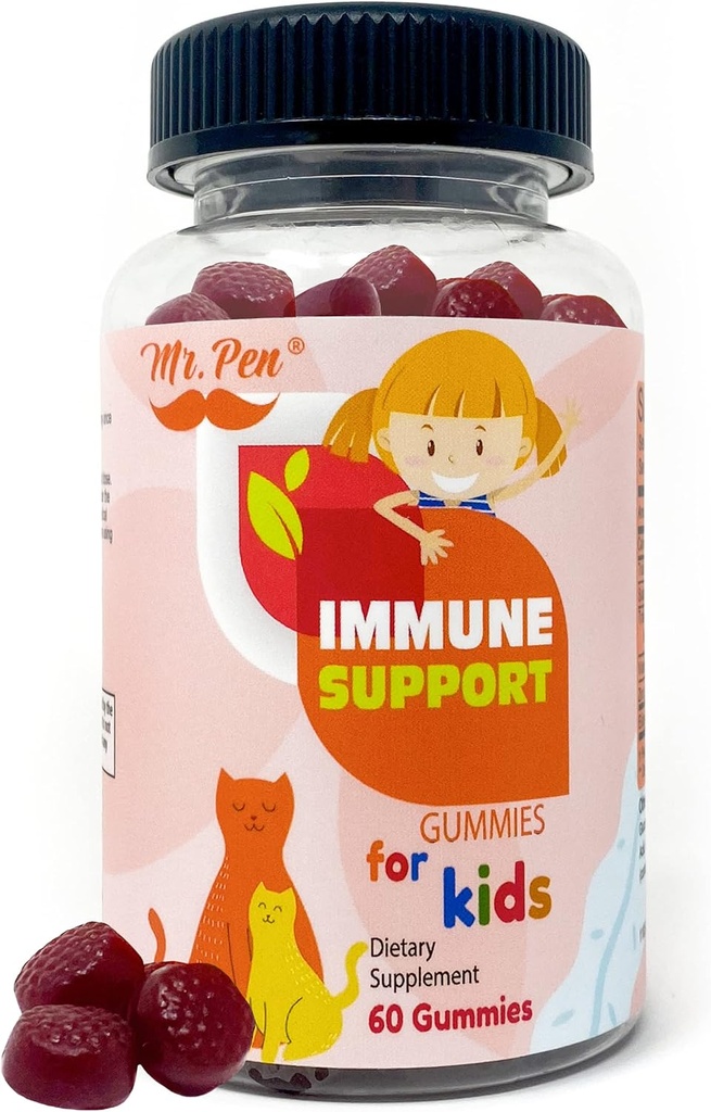 Mr. Pen Elderberry Vitamina C Gummies de zinc pentru copii 