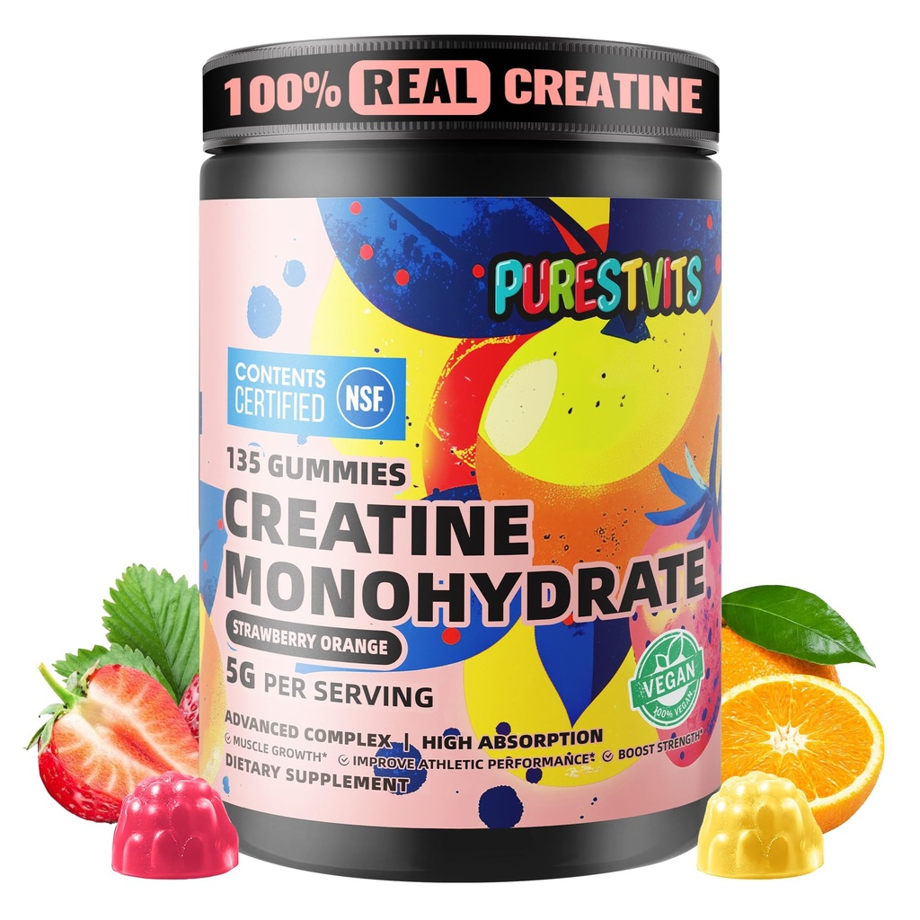 NSF Certified Creatine Gummy 5g - Creatine Monohidrat Gummies 