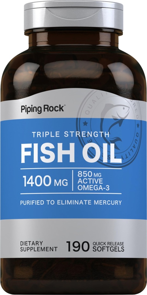 Piping Rock Fish ulei Omega 3 Supliment 