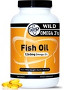 TGS Triple Putere Omega 3 Suplimentul ulei de pește - 1260 mg EPA DHA pentru bărbați și femei - Burpless, Omega 3 Acidi grasi din Alaska sălbatică Pollock în formă de trigliceride - 180 capsule, 90 Serviri