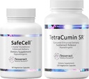 SafeCell S-Acetil Glutatione Supliment pentru Neuro Health Supplement & TetraCumin SR Supplement comun de suport, Curcumin Metabolit de eliberare susţinută
