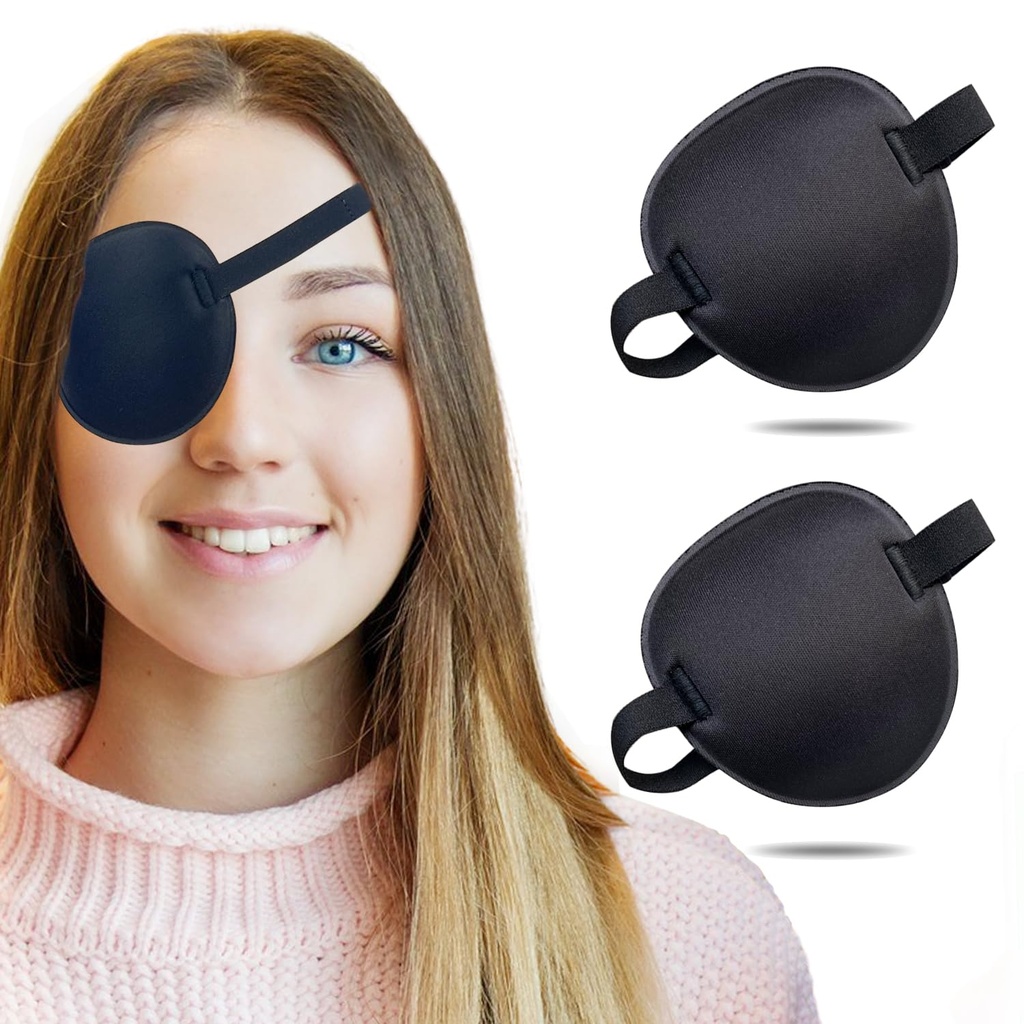 2PCS Eye Patch Medical for Adults and Kids, Left and Right Eye