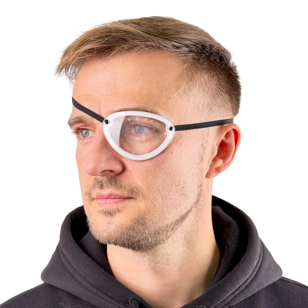 Hydrating Dry Eye Patch, Dry Eye Shield With Extended Elastic Strap & Soft Foam for Adults, Clear Eye Patch for Dry Eye