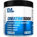 Evlution Nutrition Creatin 5000 - Suporturi Recuperare mai rapida, Crestere musculara Lean & Performanta - Pre & Post Workout pulbere - 5000 mg Creatină pură Monohidrat pe servire - 60 Serviri - Nearomatizate