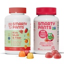 InteligentPants Copii Multivitamine Fibra Supliment Gumies și Probiotic Imunity Bundle: Omega 3 Ulei de pește (EPA/DHA), Vitamina D3, C, Vitamina B12, B6, Digestive & Imunity Supplement (30 Day Support)