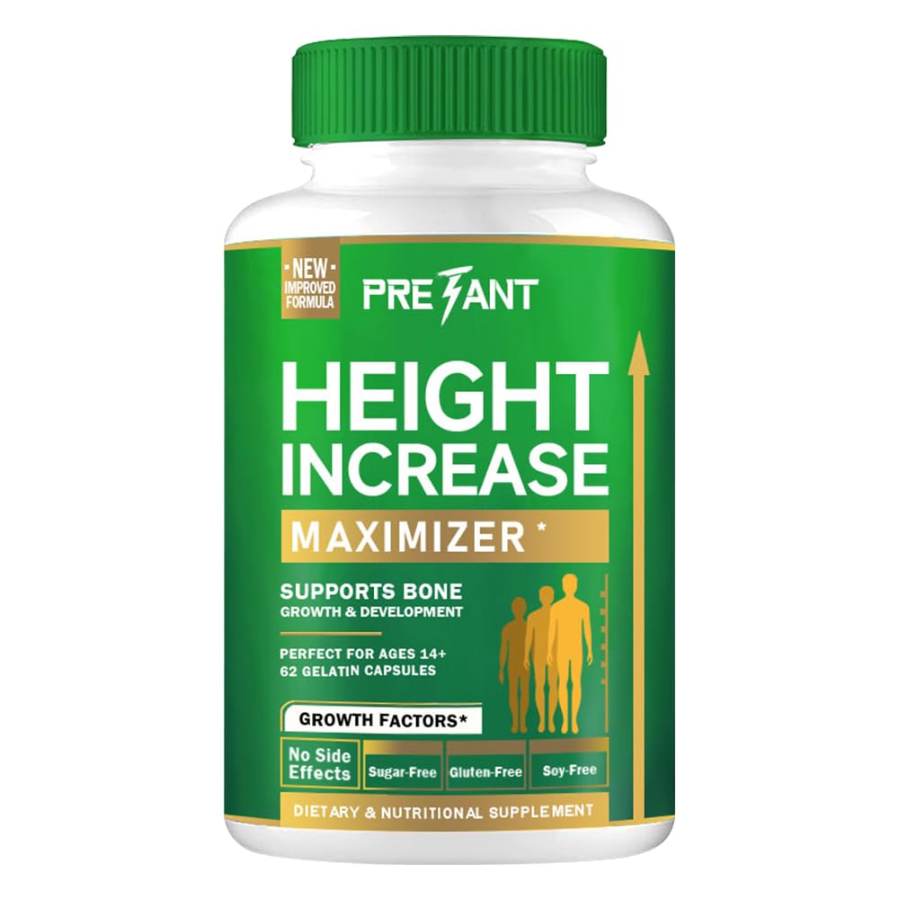 Capsulele PRETANT-Growth pentru a crește Taller - Înălțime crește Maximizator cu calciu pentru puterea osoasa - Natural obține supliment Taller - Dietary Edible Healthcare Fitness