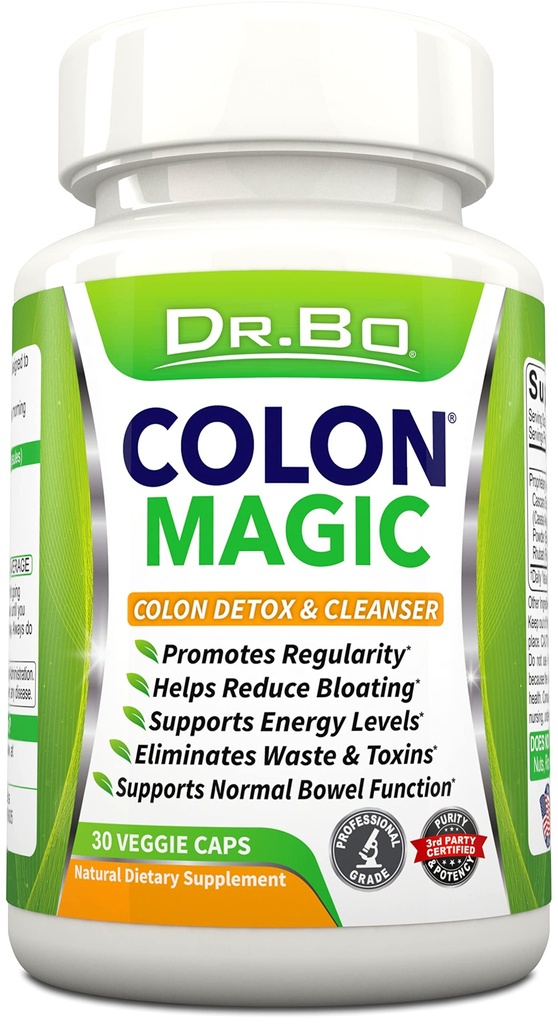 Colon Cleanse Detox Formula - Natural Bowel Cleanser Pastile pentru Intestinal Blooting & rapid Digestive Cleansing - Daily Constipation Relief Supplement Gut, Belly, Stomac - Femei Barbati Greutate Herbal Culoare